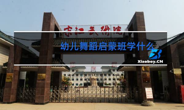 幼儿舞蹈启蒙班学什么