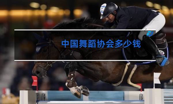中国舞蹈协会多少钱