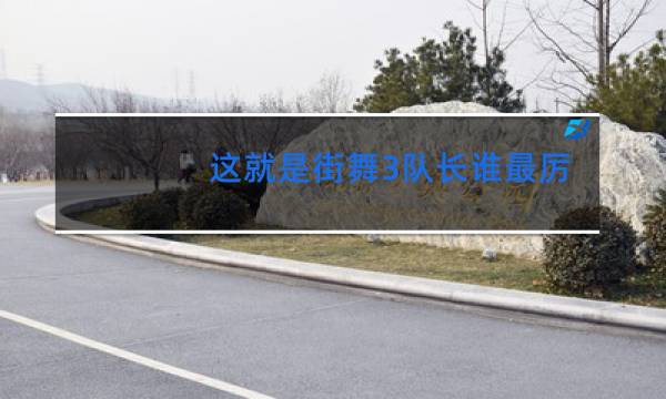 这就是街舞3队长谁最厉害