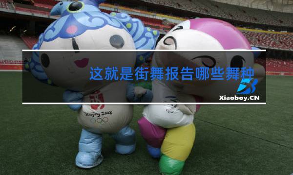 这就是街舞报告哪些舞种