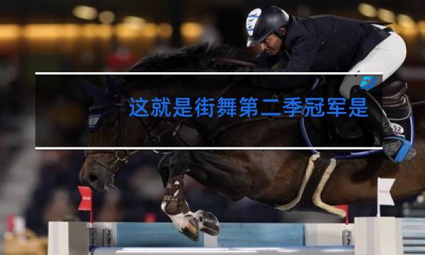 这就是街舞第二季冠军是哪个战队新闻