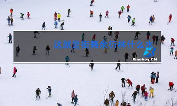 这就是街舞余衍林什么水平