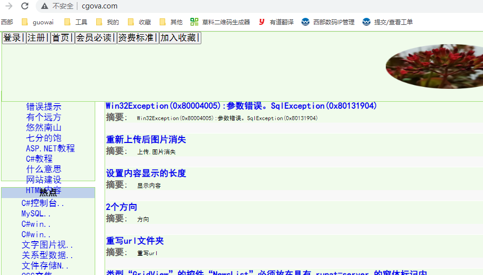 我的网站怎么打不开啊？-虚拟主机/数据库问题