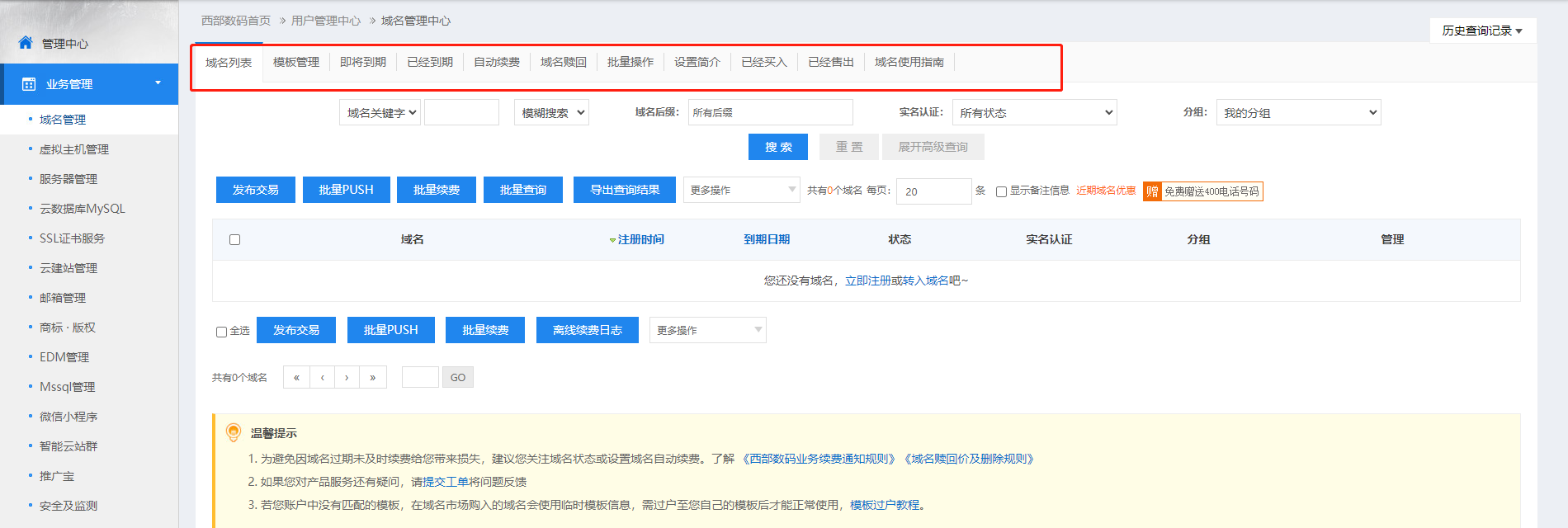 我的网站打不开，请技术帮我解决