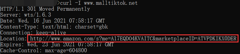 我要把我的域名转链接亚马逊,可是却总是没有成功