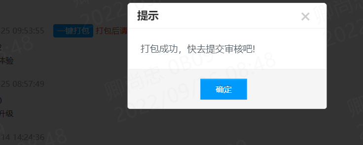 小程序打包后提交审核的问题