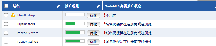 拍卖两个域名却不成功-域名及账户问题