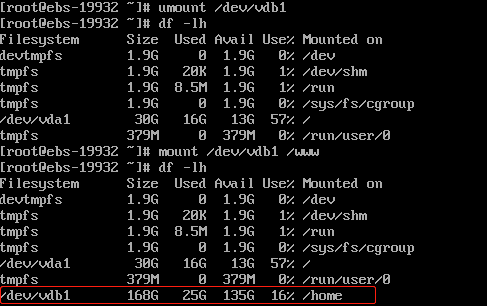 磁盘不能挂载到指定目录-云服务器问题