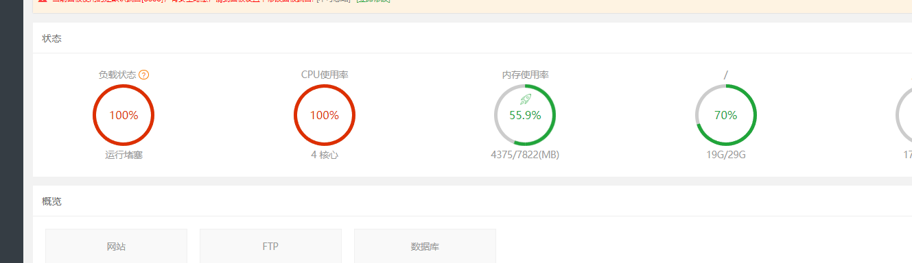 服务器负载及使用率太高了