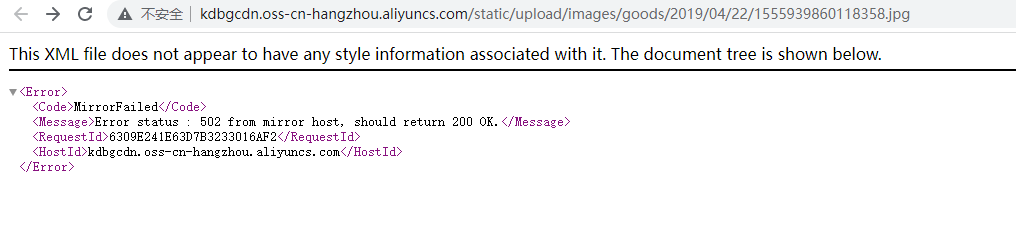 阿里云镜像回源 到咱们西部数码上的网站 有问题