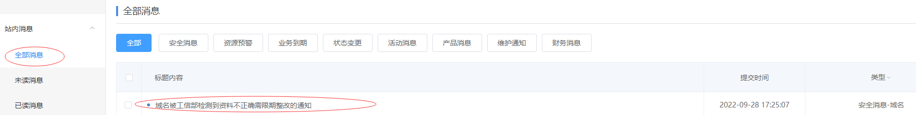 收到短信我的域名实名资料不正确
