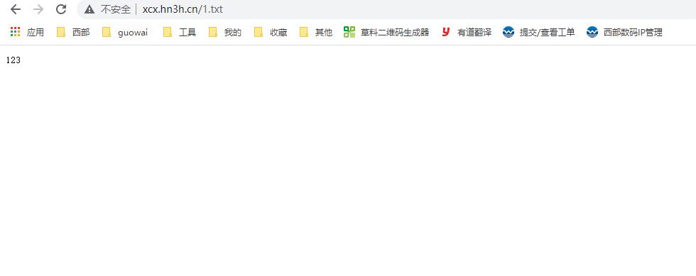 刚设置了一个站点，域名绑定了，但访问并不是这个站点