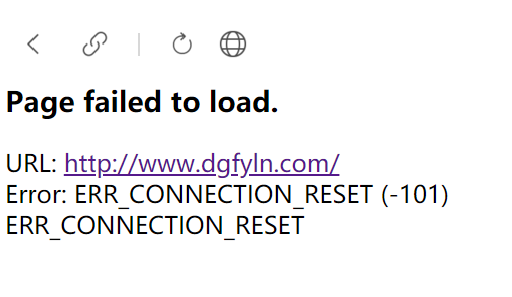 台湾客户无法访问 www.dgfyln.com
