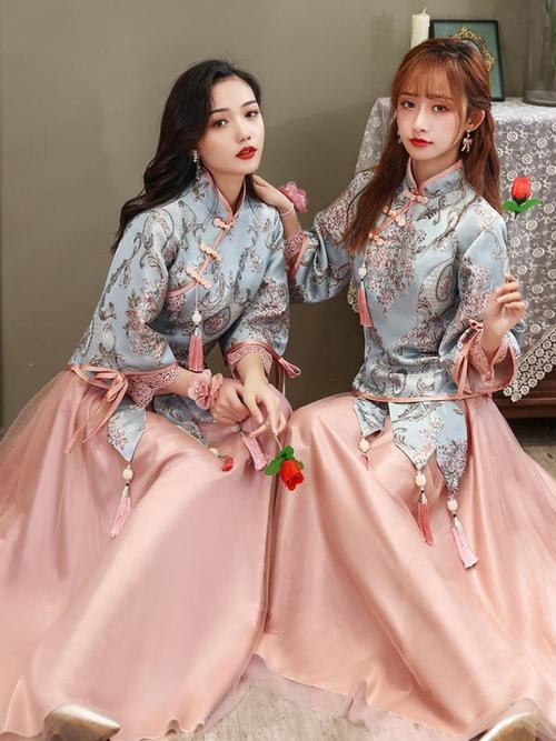 冬装伴娘服图片配图