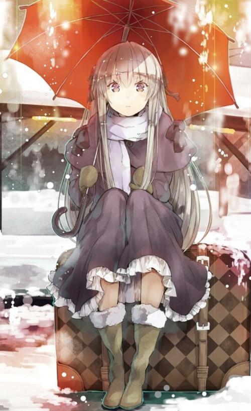 二次元少女冬装配图