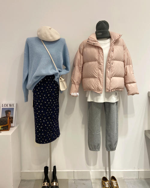 韩系冬装展示配图