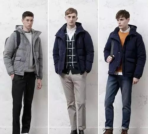 校园男生冬季服装搭配配图