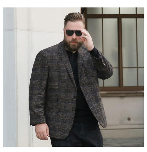 胖的男士冬季服装搭配配图