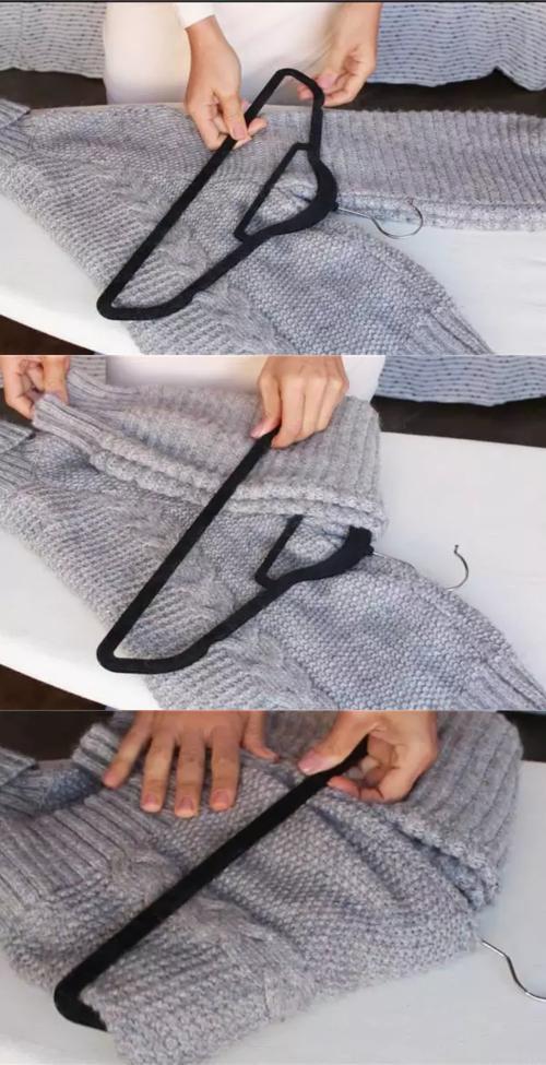 羊绒衫晾晒配图