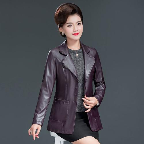 中老年皮衣女装冬配图