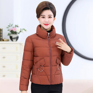 中年冬季女士服装棉袄配图