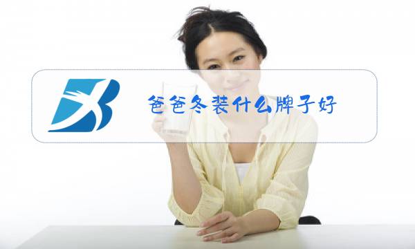 爸爸冬装什么牌子好图片