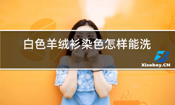 白色羊绒衫染色怎样能洗白图片