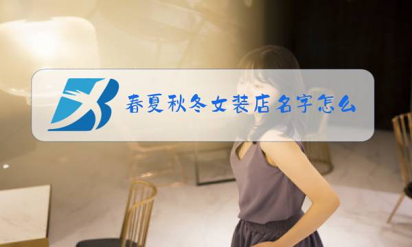 春夏秋冬女装店名字怎么样图片