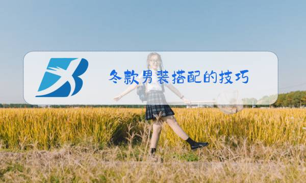 冬款男装搭配的技巧图片