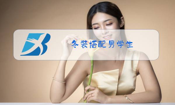 冬装搭配男学生图片