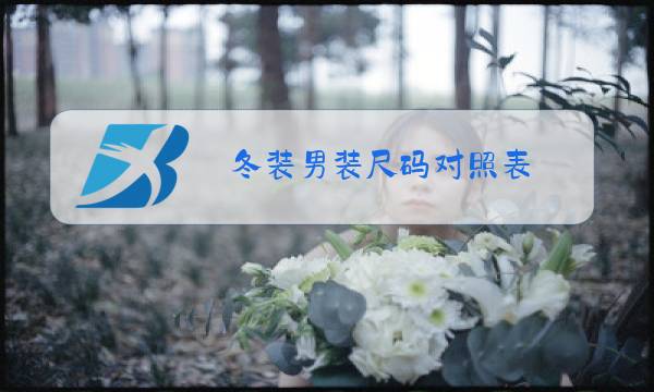 冬装男装尺码对照表图片