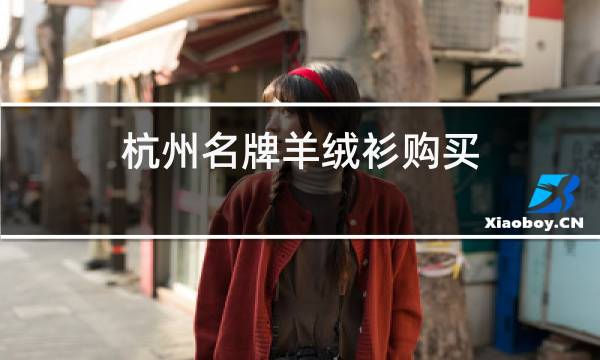 杭州名牌羊绒衫购买图片