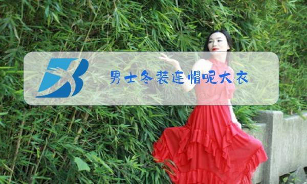 男士冬装连帽呢大衣图片