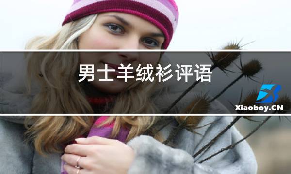 男士羊绒衫评语图片