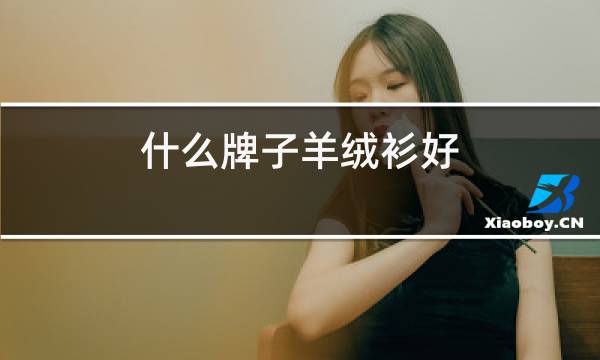 什么牌子羊绒衫好图片