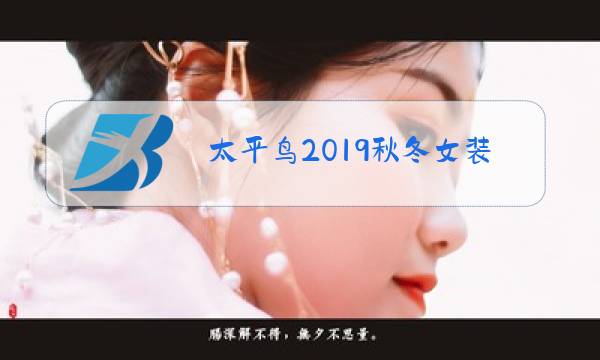 太平鸟2019秋冬女装图片
