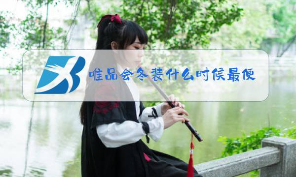 唯品会冬装什么时候最便宜图片