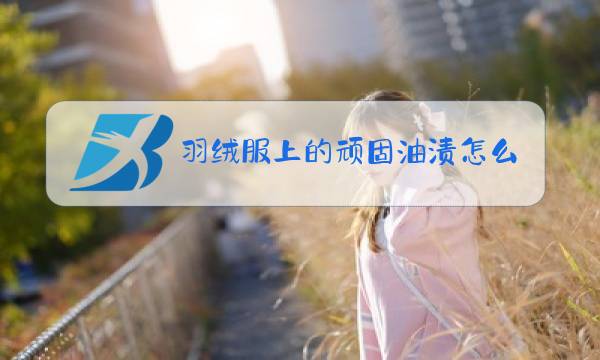 羽绒服上的顽固油渍怎么去除图片