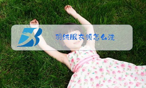 羽绒服衣领怎么洗图片