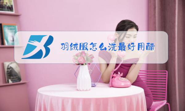 羽绒服怎么洗最好用醋图片