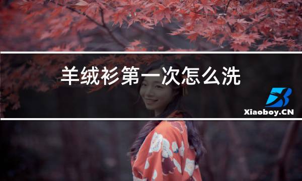 羊绒衫第一次怎么洗图片