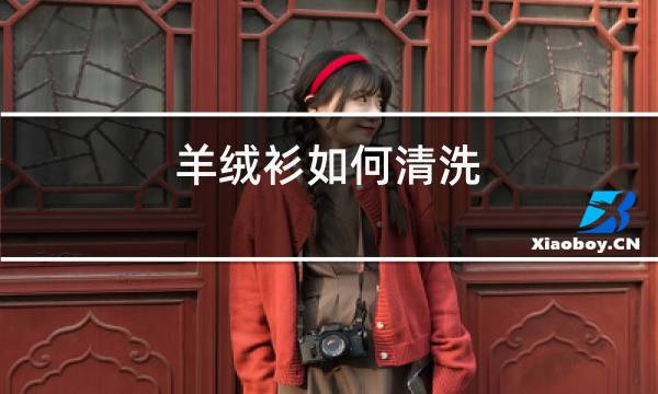 羊绒衫如何清洗图片