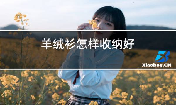 羊绒衫怎样收纳好图片