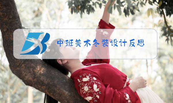 中班美术冬装设计反思图片