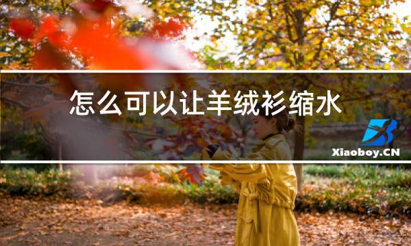 怎么可以让羊绒衫缩水图片
