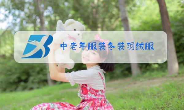 中老年服装冬装羽绒服图片