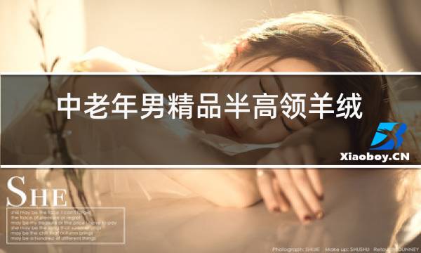 中老年男精品半高领羊绒开衫图片