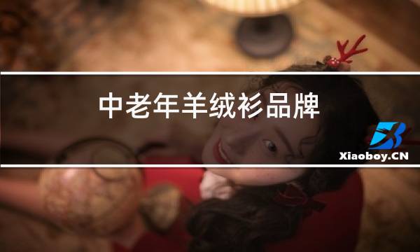 中老年羊绒衫品牌图片
