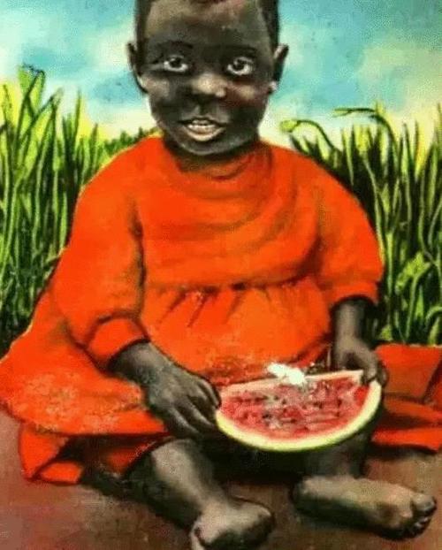 黑人吃西瓜什么梗配图