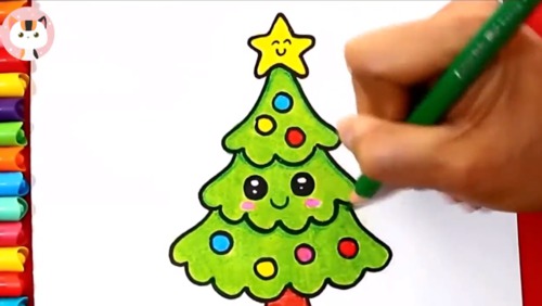 手画圣诞树是什么梗配图